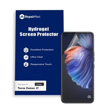 Tecno Camon 17 Compatible Premium Hydrogel Screen Protector With Full Coverage Ultra HD